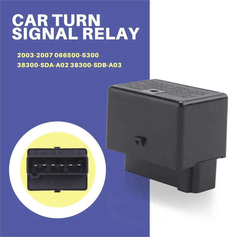 5X автомобильное 6-контактное реле указателя поворота для Honda Accord Acura RL 2003-2007 066500 -5300 38300SDAA02 38300-SDB-A03