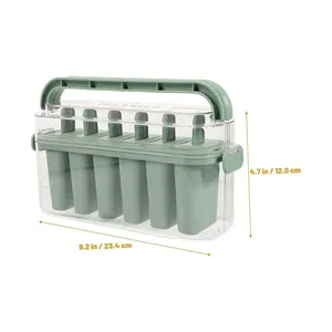 صانع المصاصة مع حاوية محمولة ، سهل إزالة العفن ، سهل الإزالة ، قالب مصاصة محلي الصنع ، 1 مجموعة ، 6 قوالب أعلى 7 مبيعات آلة المصاصة المستعملة - No6