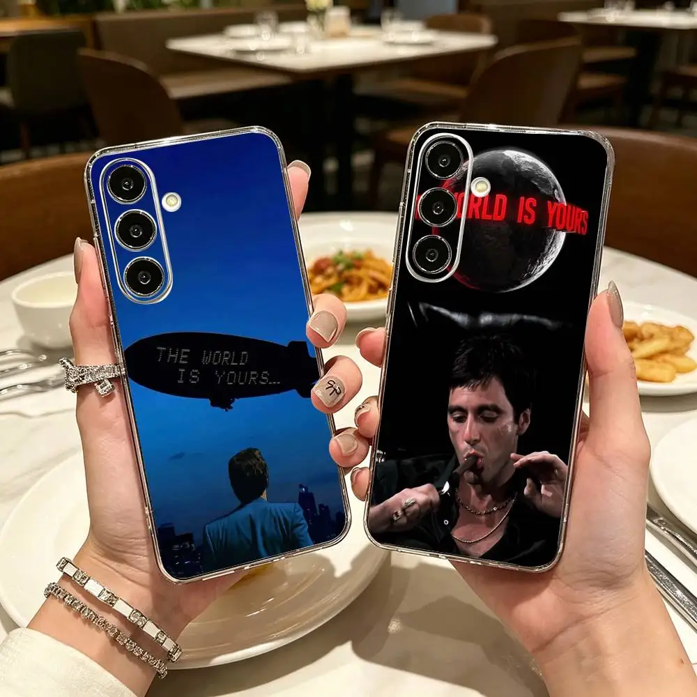 Actor T-Tony Montana Scarface  Phone Case For Samsung A71, A70, A52, A51, A40, A30, A20 Transparent Cover