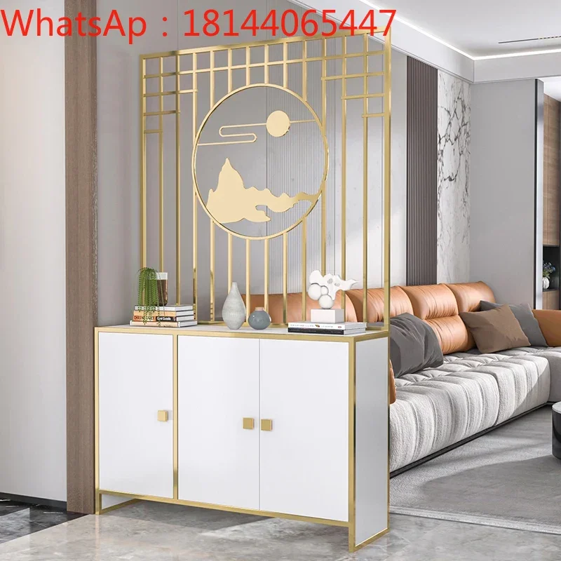 

Entrance cabinet light luxury living room home shoe cabinet integrated door screen partition cabinet modern simplicity