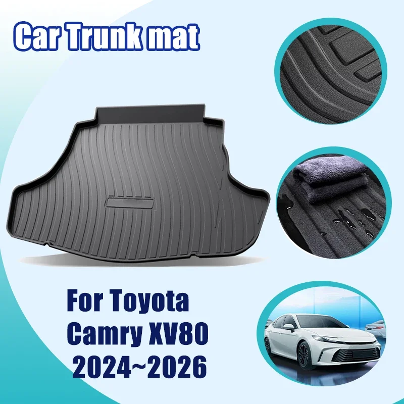 For Toyota Camry XV80 Parts 2024 2025 2026 TPE Material Dirt-resistant Water Proof Cargo Back Pad Car Trunk Mat Auto Accessories