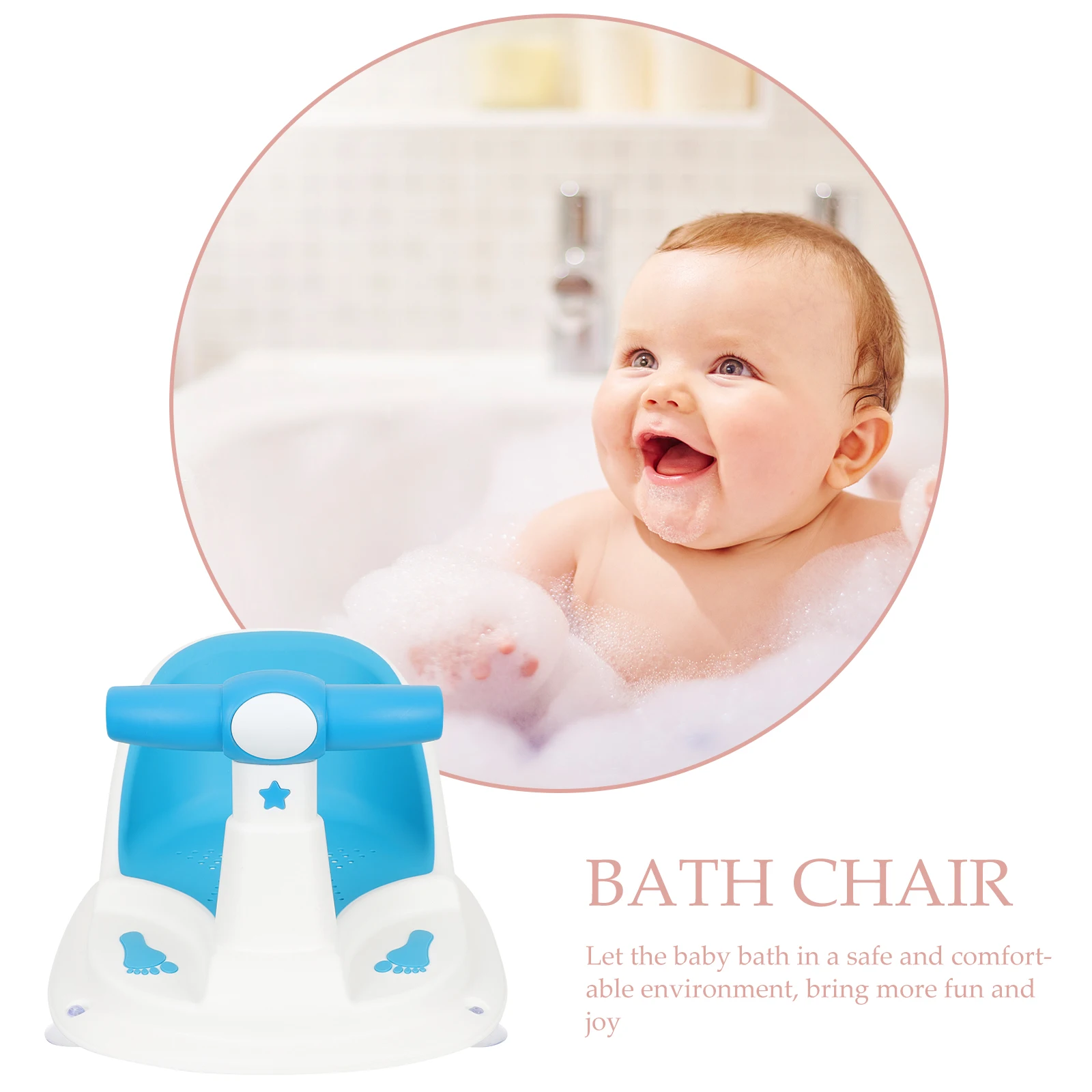 

Детское сиденье для ванны со спинкой на присоске, устойчивое детское кресло для ванны, сиденье для детского душа, сиденья для сидения в ванне для младенцев