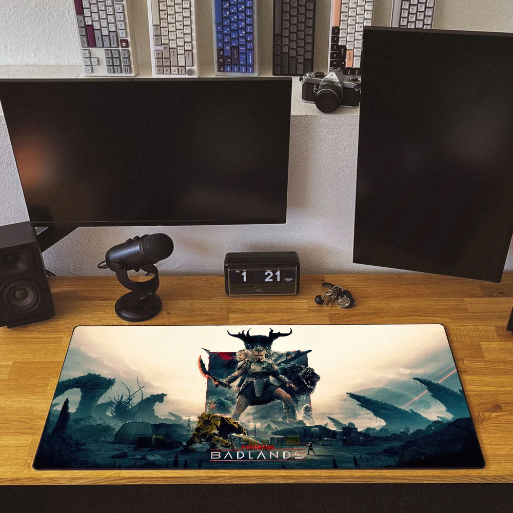 فيلم P-Predator Badlands مع لوحة ماوس كبيرة مكتب حصيرة لوحة المفاتيح مريح مكتب المطاط الكمبيوتر عدم الانزلاق مكافحة فراي المنزل مخصص #5
