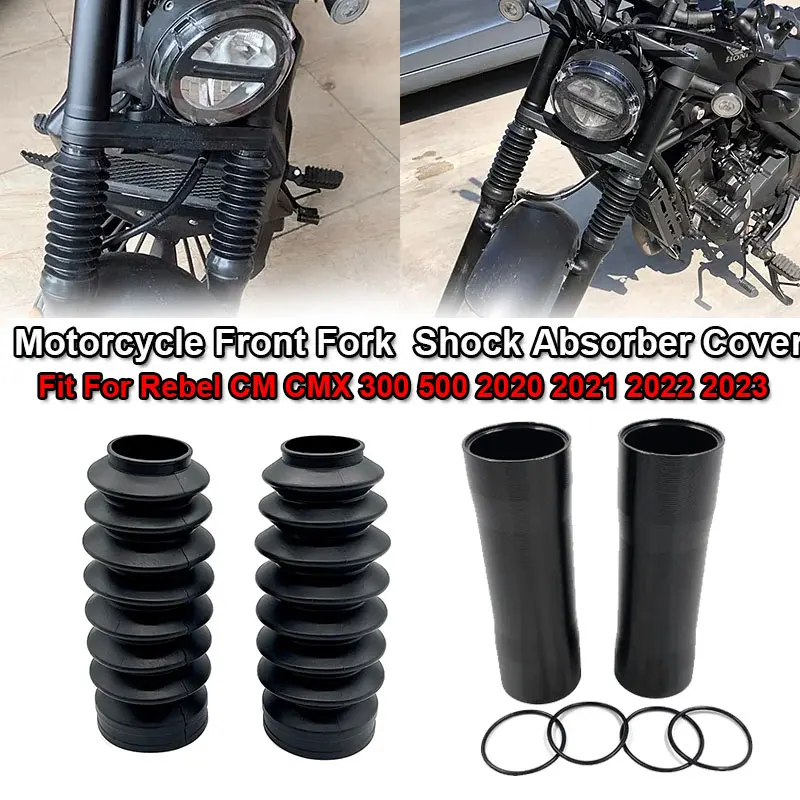 Fit For HONDA Rebel CM CMX300 500 CMX300 CMX500 2020-2022 2023 Front Fork Boot Shock Absorber Tube Slider Cover Gaiter Protector