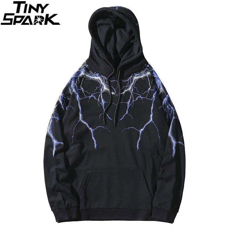 Hip Hop Lightning Graphic Hoodie — "The Voltage 2"