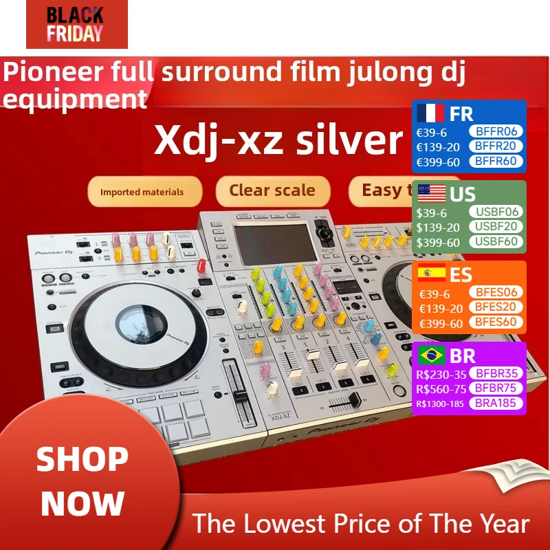 Pioneer XDJ-XZ Controller Self-adhesive Film(!Self Adhesive Film, Machine Not Included, Do Not Purchase Without Machine)