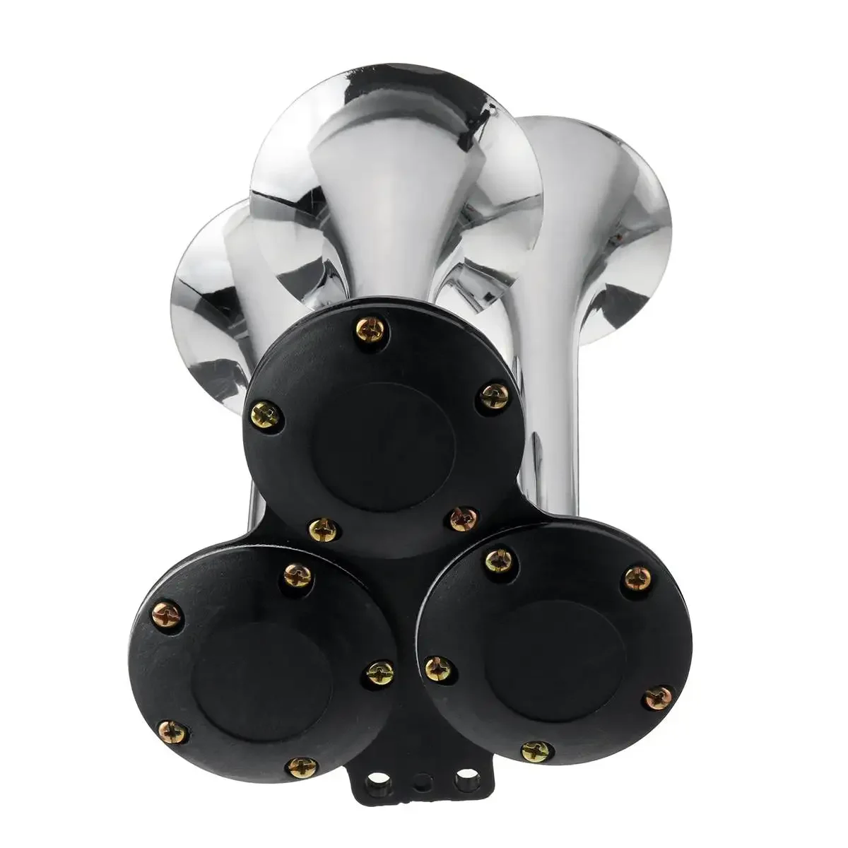 

Universal 12V 24V 300DB Car Air Horn 3 Trumpets Train Horns Kit Loud for Truck Cars SUV Boat Tractor RV ORV