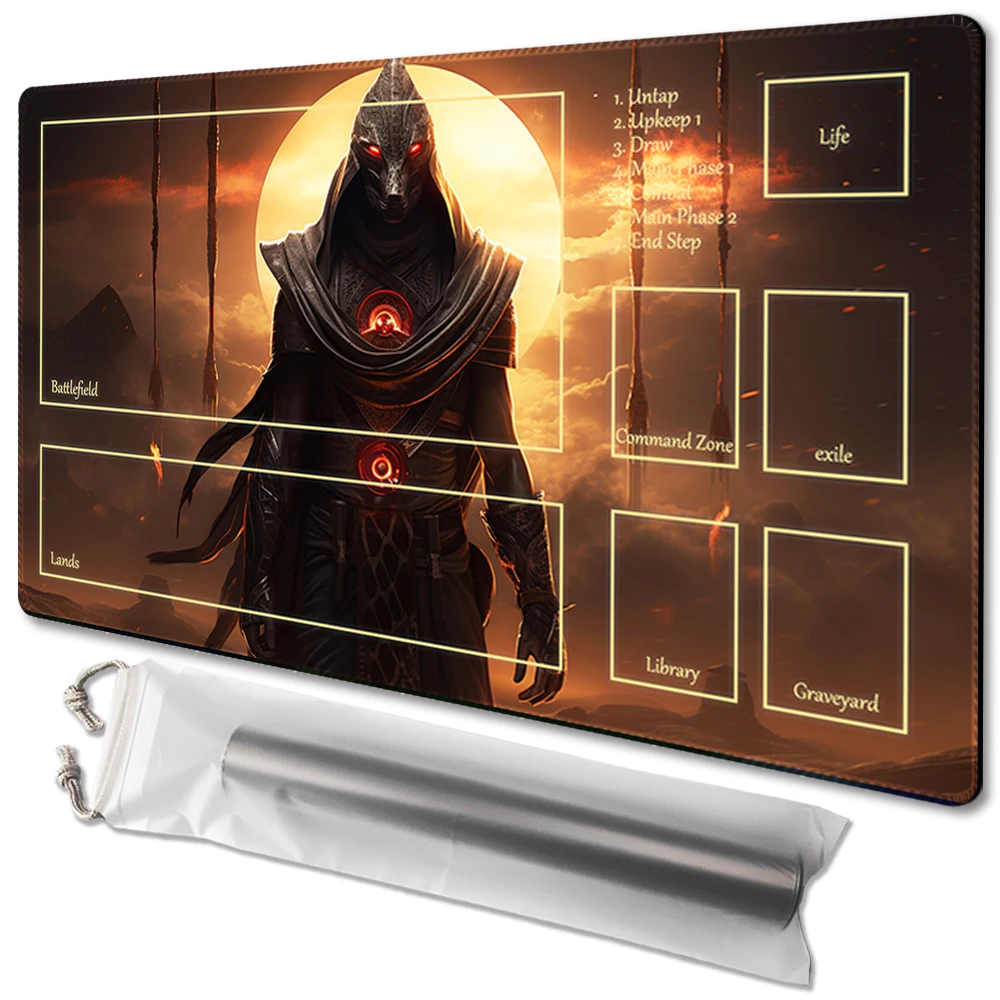 

Crimson Cloak - Board Game TCG Playmat Table Mat Game Size 60X35 CM Mousepad Compatible for MTG CCG