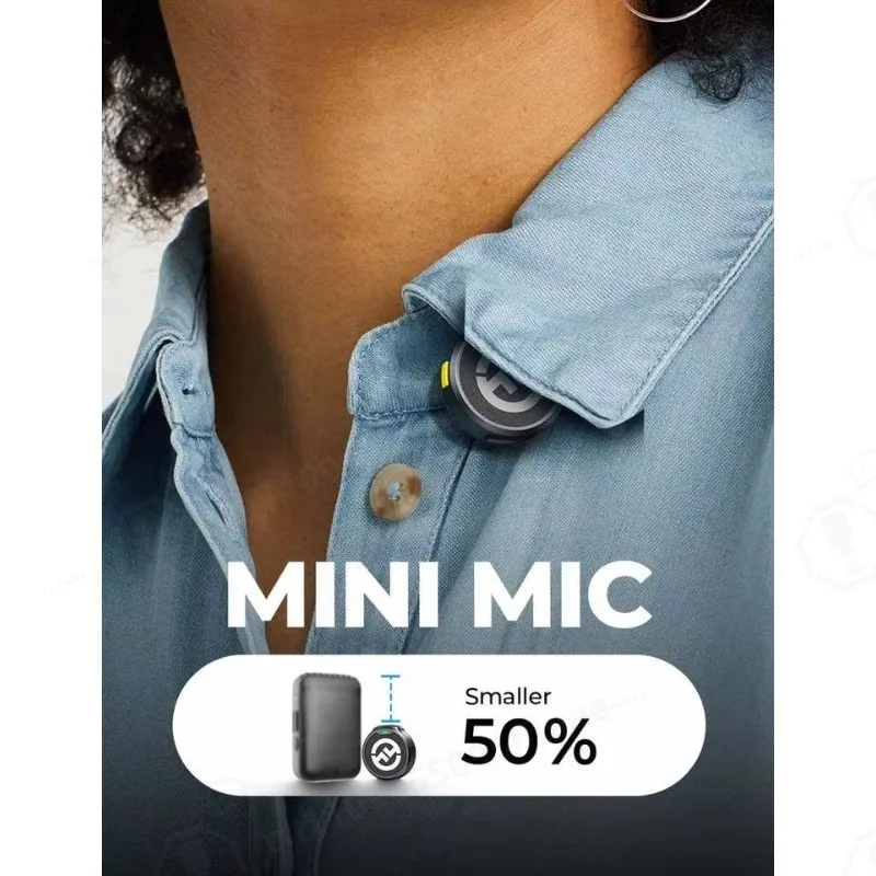 M2 Type-C Wireless Noise Reduction Lavalier Microphone for Video Streaming