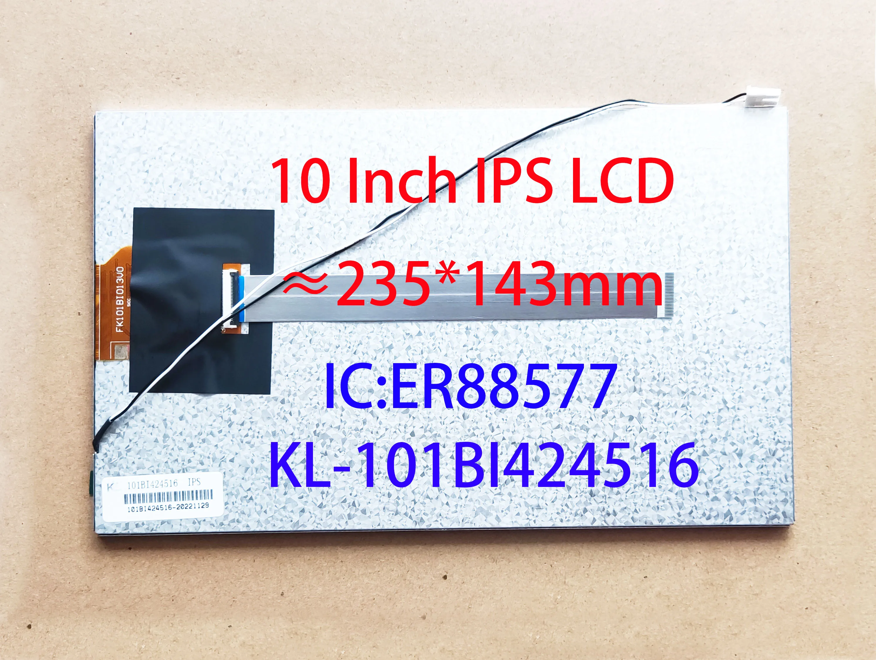 10 Inch IPS Screen LCD KL-101BI424516 IPS IC-88577 30pin 235*143mm 720*1280  For Radio