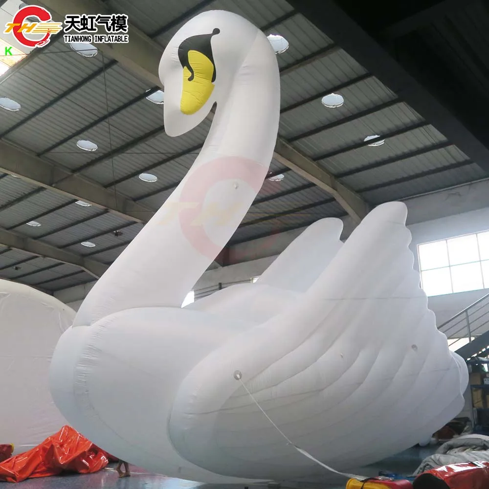 Fantastic Valentine's day Wedding Decoration White Big Inflatable Swan Christmas Activities Inflatable Swan Animal Balloon