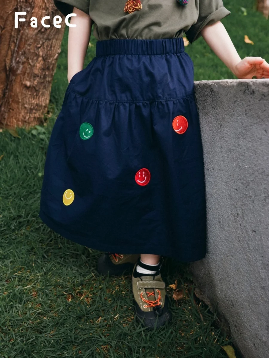 

Loose Casual A-Line Midi Skirt for Girls Outdoor Workwear Style Half-length Summer New Arrival Children's Clothing by Xiaofan...