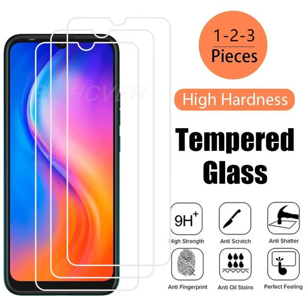 Für Tecno Funken 6 Gehen 6.52 "HD Gehärtetem Glas Schutz Auf Für Tecno Funken 6 Gehen KE5 KE5J KE5K screen Protector Film Abdeckung