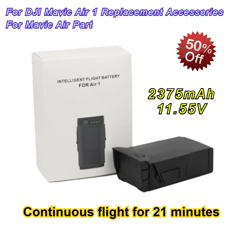 

2375mAh 11.55V Drone Battery for DJI Mavic Air 1 Replacement Accessories Flight Time 21 Minutes Battery for Mavic Air Part