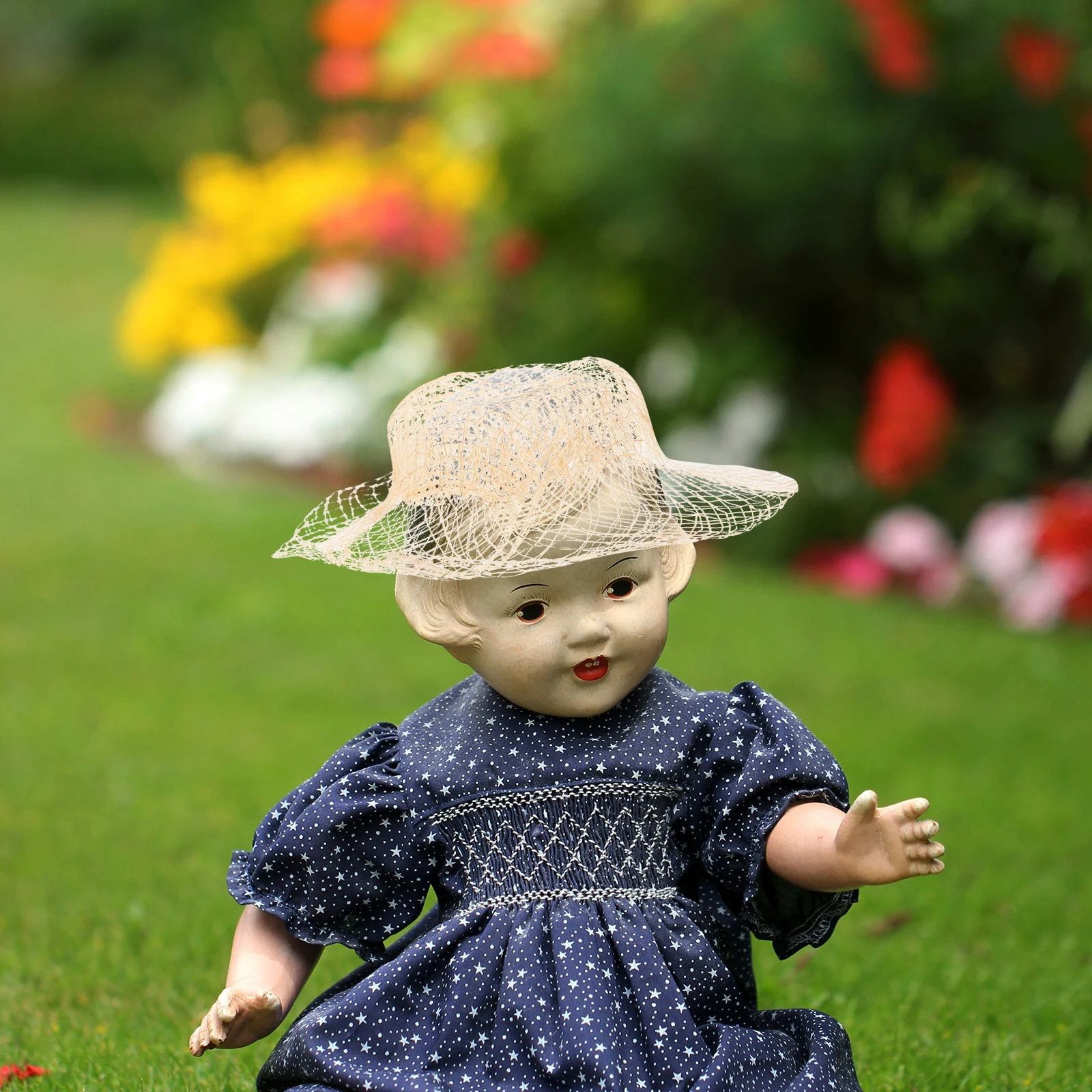 

12 Pcs Decoration Braided Straw Hat Hats for Crafts Mini Tiny Decorations Miniature Woven