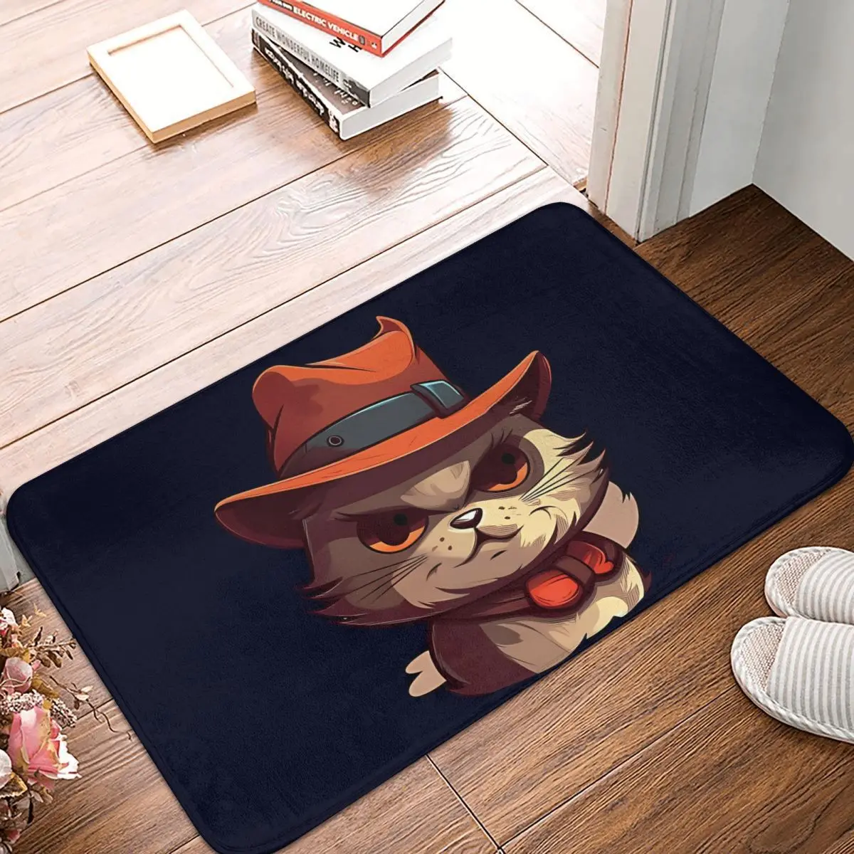 Cowboy Cats Funny Bath Mat Country Music Fun Doormat Kitchen Carpet Balcony Rug Home Decoration