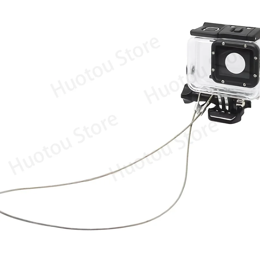 Action Camera Anti-lost Wire Rope Safety Rope, Suitable for Gopro Esta360, Large-size Action Camera Anti-lost Wire Rope + Screws