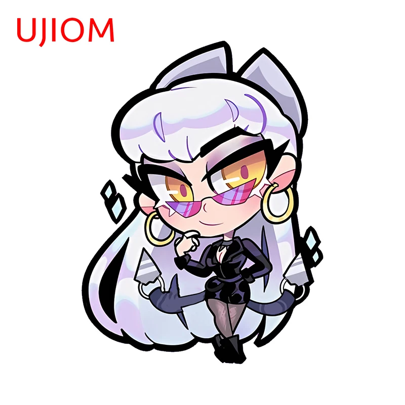 UJIOM 13cm X 10.3cm Evelynn League of Legends Funny Wall Stickers Chibi Room Decoration Accessories Decal Attractive Wall Murals