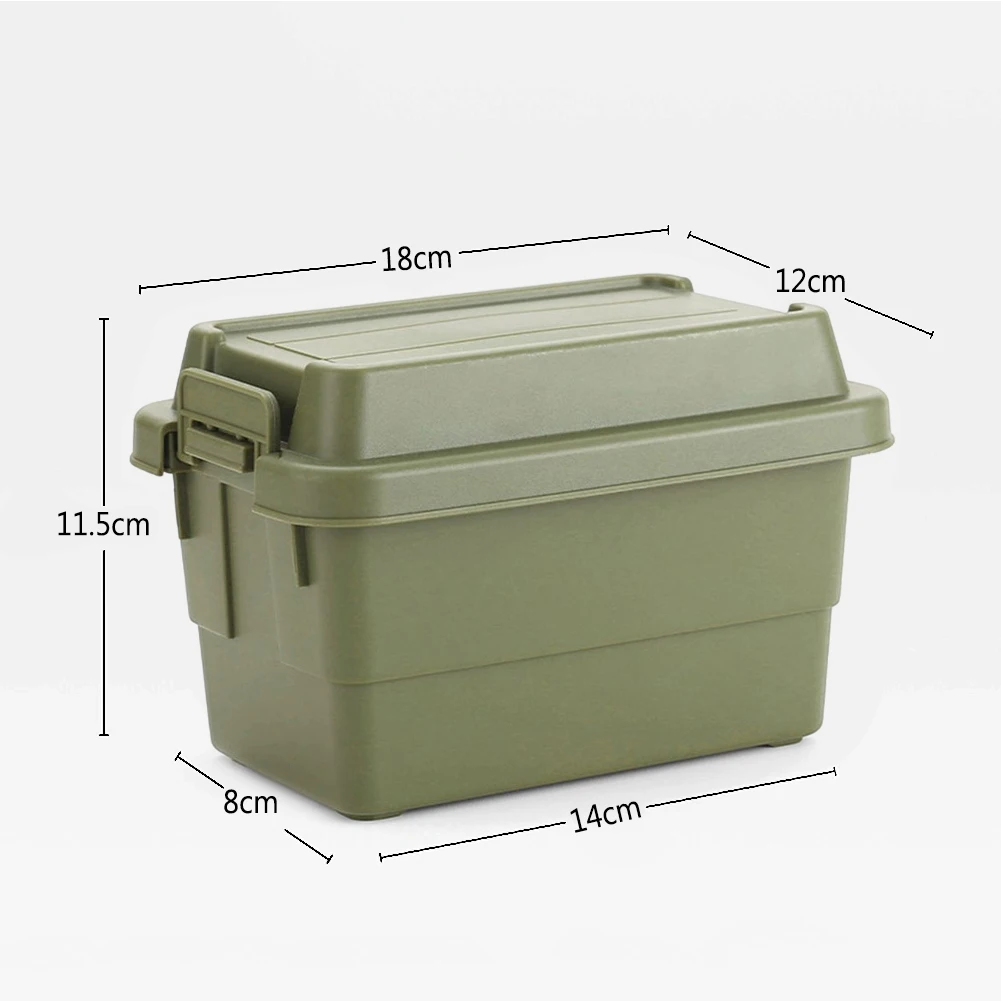 1.1L Camping Storage Box Secure Buckle Non-slip Bottom Large Capacity Dust-proof Moisture-proof Storage Container Spice Jars Org