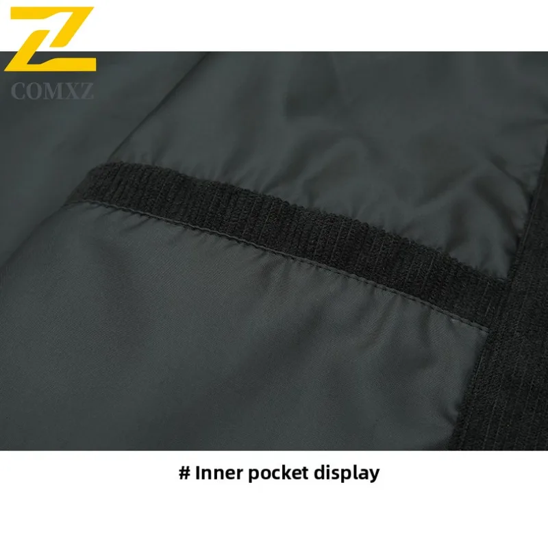 COMXZ Men Jacket Classic Retro Wrinkle Resistant Lapel Minimalist Hiking Travel Lightweight Outerwear Autumn Streetwear Coat