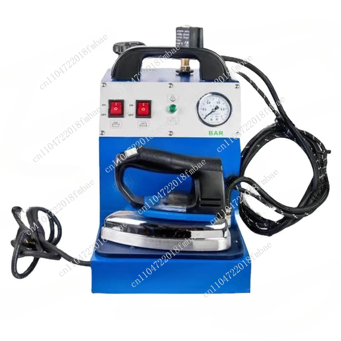 Electric Steam Iron with Hanging Bottle for Curtain Ironing, Pressure Heating Boiler