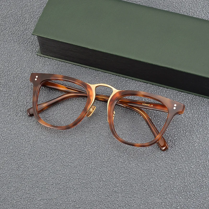 Top Quality Handmade Acetate Prescription Computer Eyeglass Frame Men Women Luxury Brand Retro Square Glasses Frames Eyewear