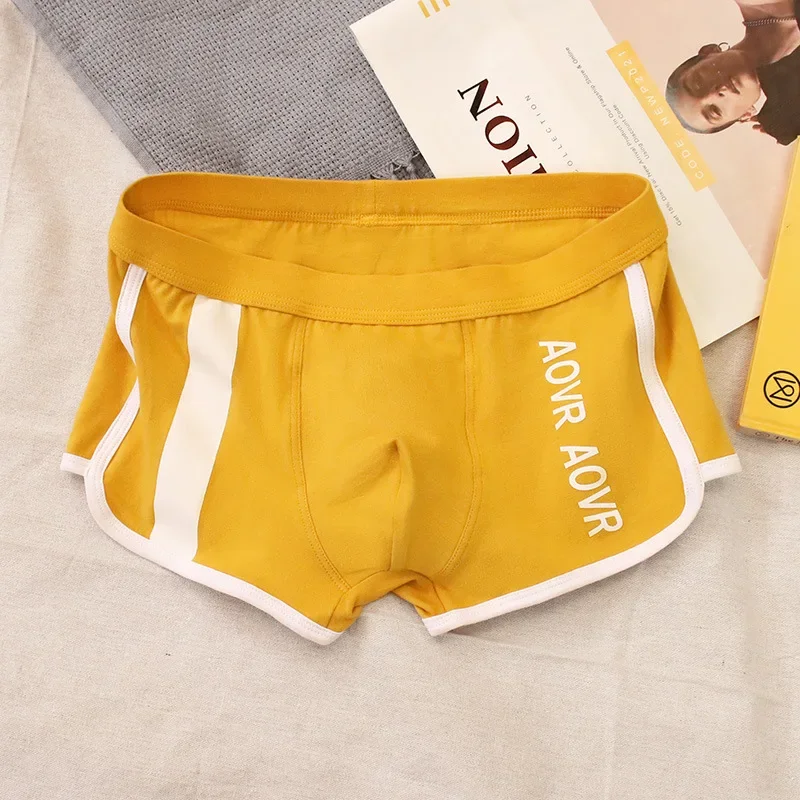 Boxers Men Fashion Cotton Breathable Underwear Home Underpants Men  Loose Boxer U Convex Pouch Arrow Panties Calzoncillos Hombre