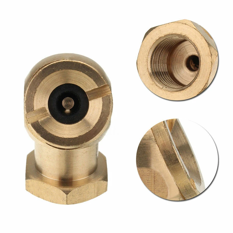 Konektor Katup Inflator Ban Emas NPT 1/4 "Kunci Klip Ban Bola Chuck Udara