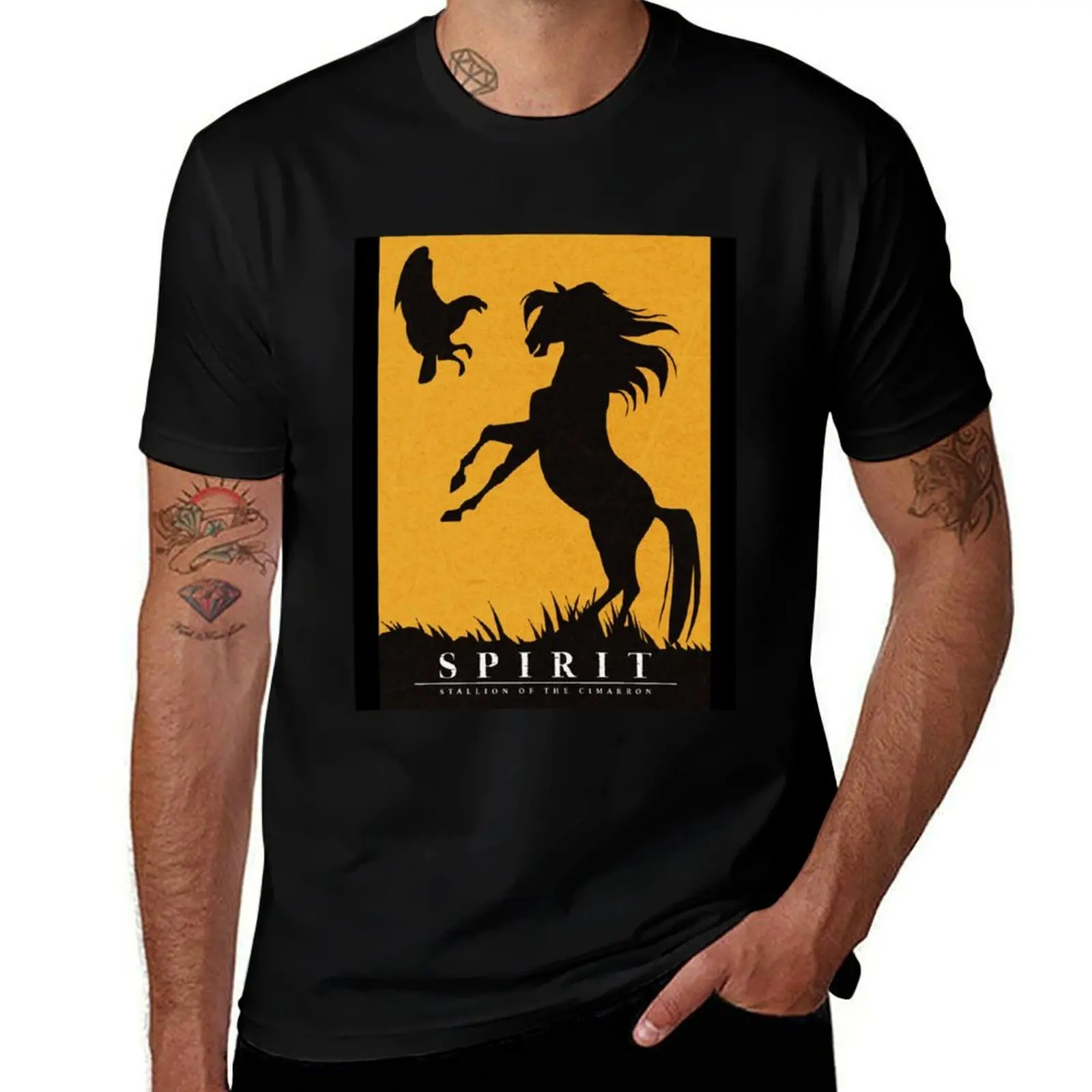 

SpiritStallion of the Cimarron Minimalist Graphic T-Shirt for a boy blacks aesthetic clothes Men's t shirts