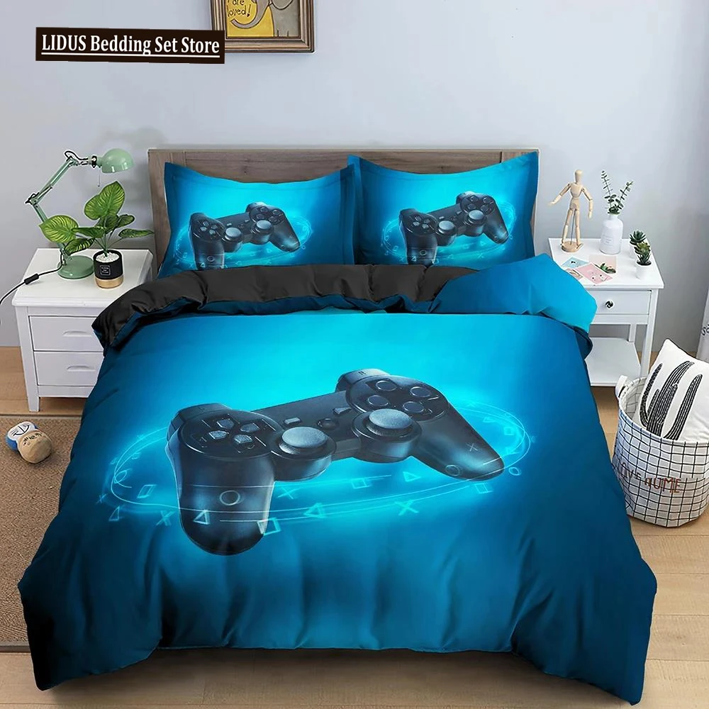 

3D Gamepad Printed Bedding Set Gaming Theme Duvet Cover Microfiber Fabric Quilt Cover Queen King Size Polyester Comforter Cover