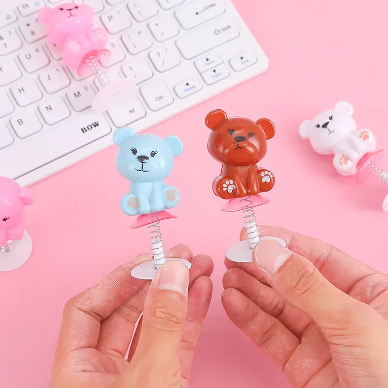 

5 Pcs Bouncing Bear Cute Cartoon Bouncing Elf Spring Toy Party Favor, Rabbit Toy Birthday Pinata Toy