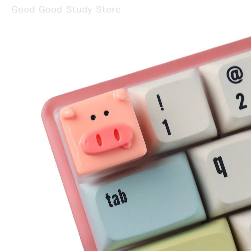 Retro Keycap Mechanical Keyboard 3D Resin Keycaps Personalized Keycap Cute Duck Pig Keycaps Gaming Mechanical Keyboard Keycap