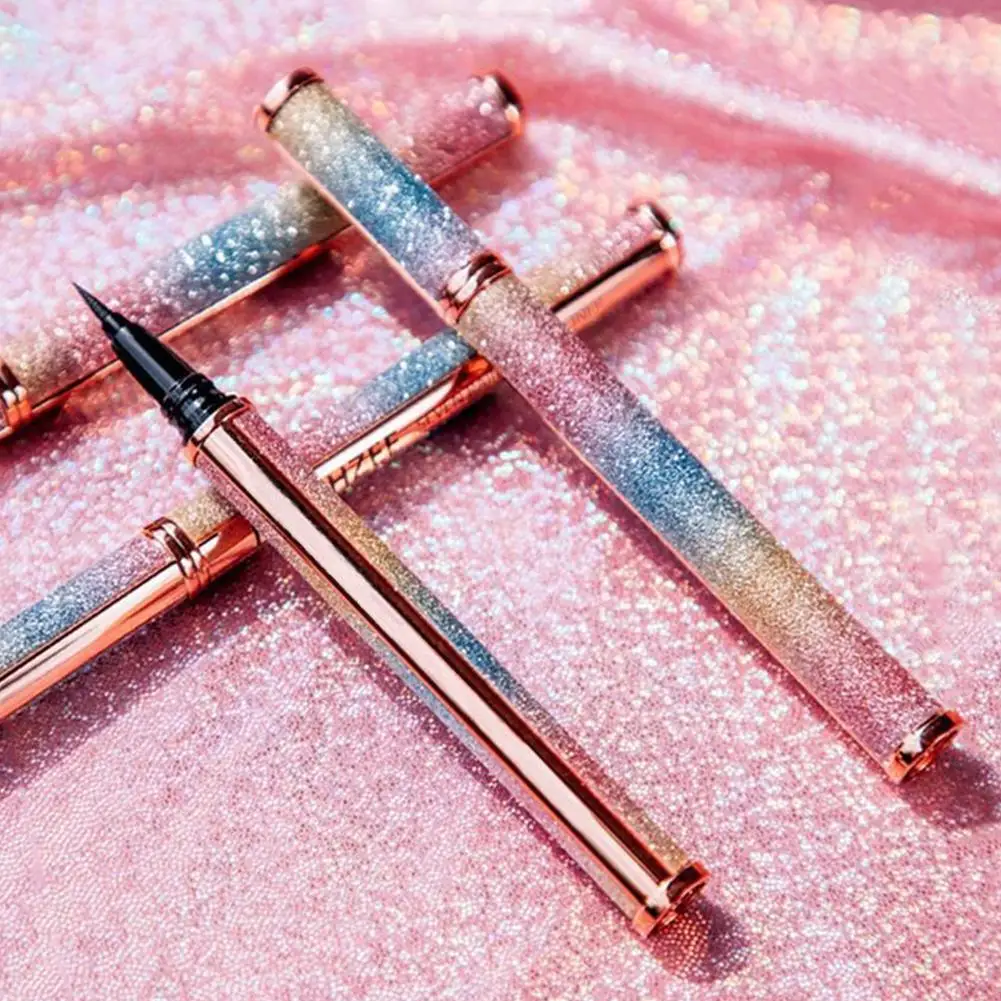 Stylo eyeliner noir résistant à l'eau et à la transpiration, à séchage rapide, sans bavures, longue durée, T4h9