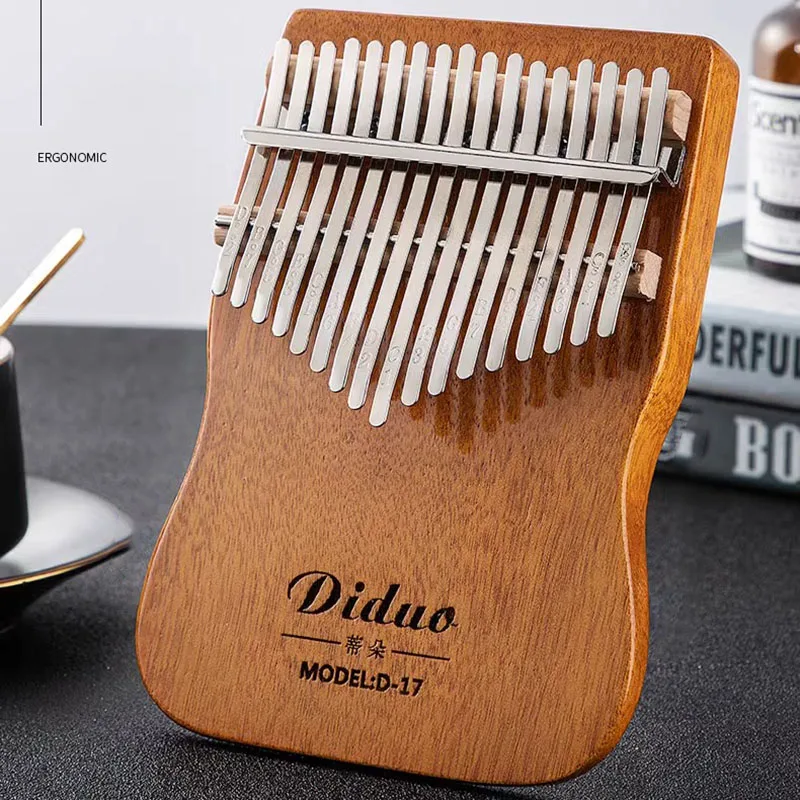 Kalimba  Solid Wood 17 Keys Beginner Kalimbas 21 Keys Professional Music Keyboard Children Finger Piano Instruments Accessories