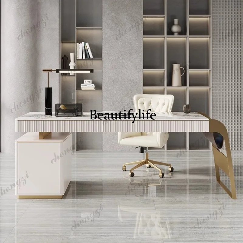 Multifunctional Boss Office Desks President Italian Simple Living Room Office Desks Computer Wooden Furniture Bureau