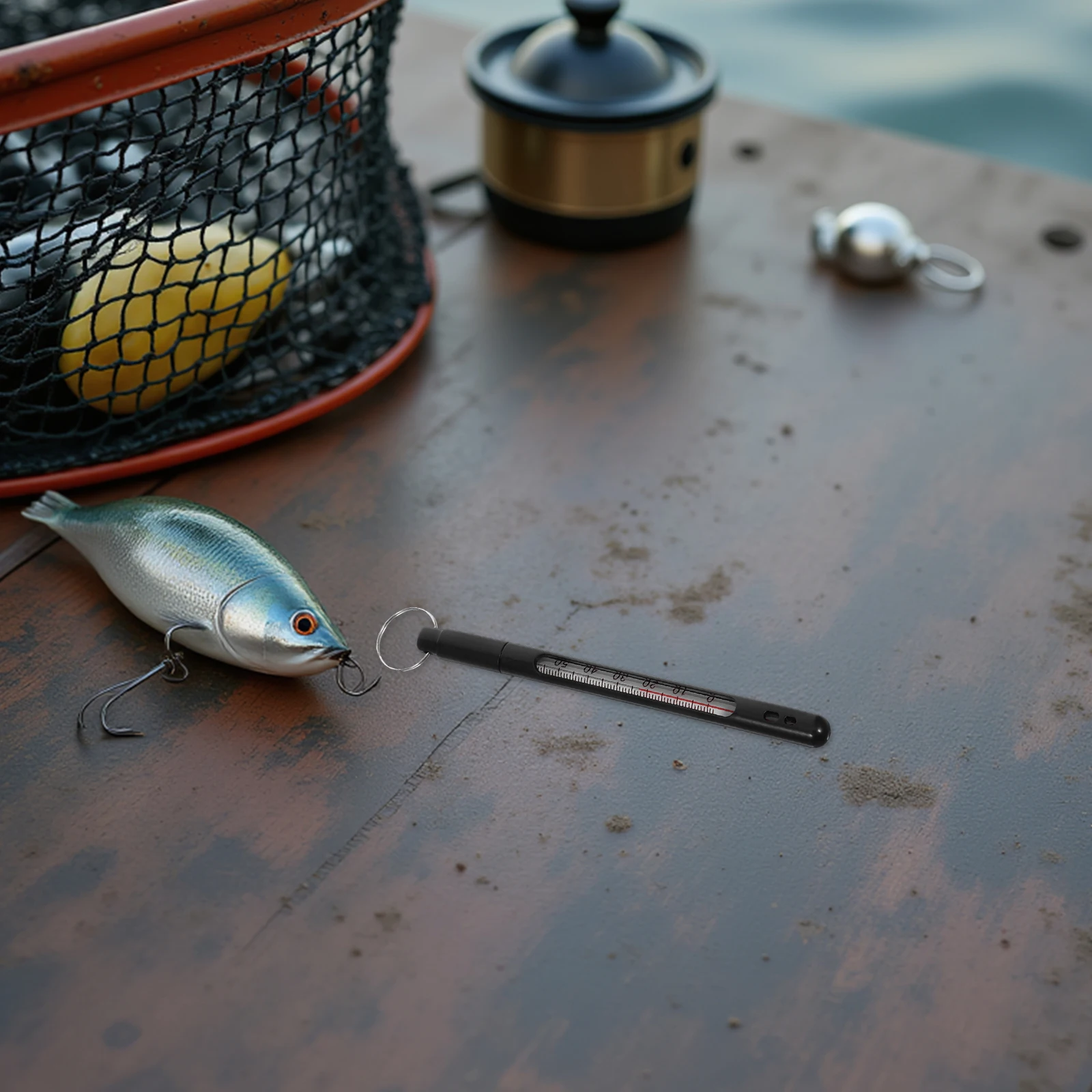 

Fishing Water Thermometer Precision ABS Sensor Fast Response Temperature Gauge for Outdoor Fly Fishing Lake Pond Aquarium