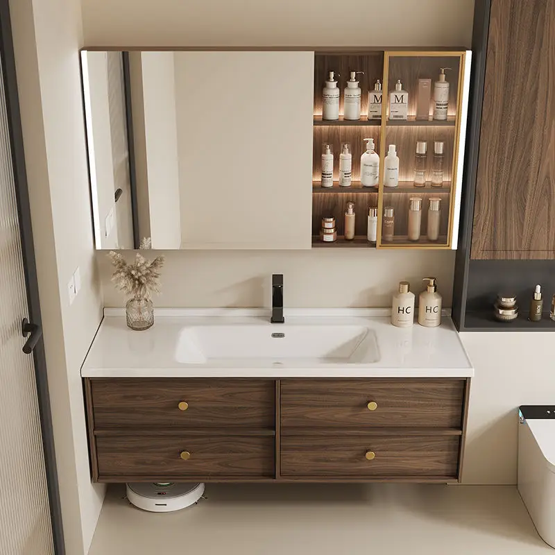 

New Style Bathroom Cabinets Modern Hotel Combination Homestay Bathroom Cabinets Storage Luxury Home Furniture Gabinetti Ls50ysg
