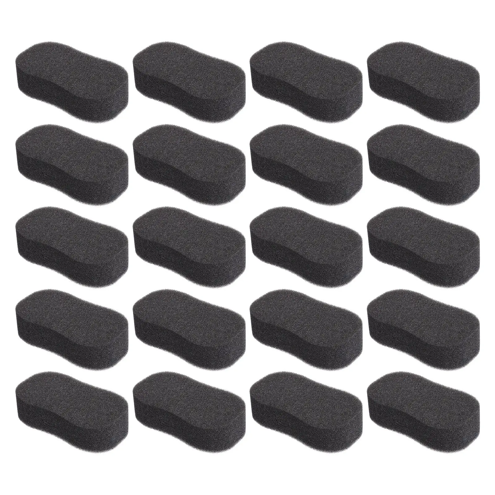 20 個脱毛ネックラインダスターブラシ高密度スポンジパッドソフト理髪サロンヘアクリーニングブラシ快適な顔用