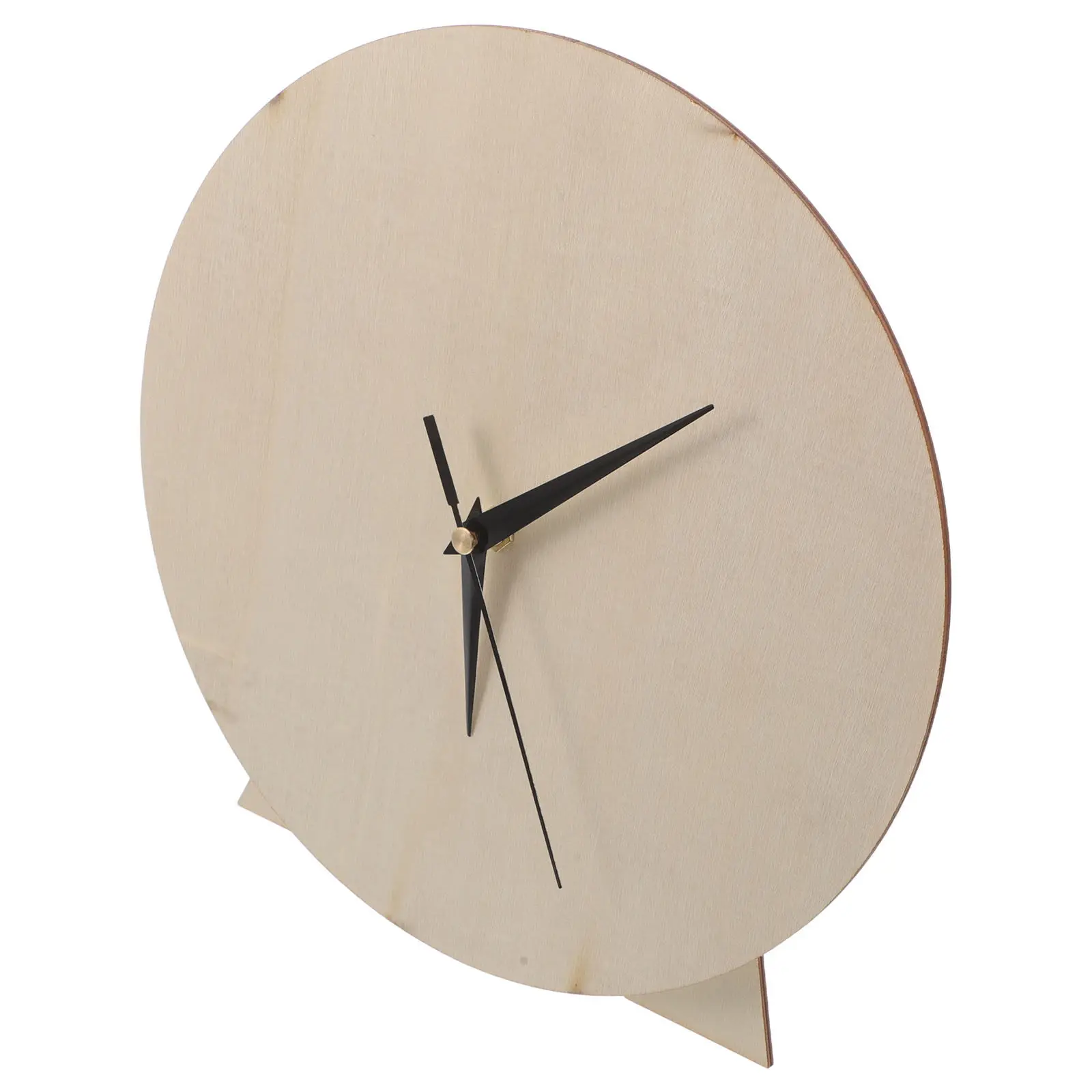 Blank Wooden Clock Dial for DIY Wall Clock Craft – Smooth Round Surface, Fluid Painting & Home Decor