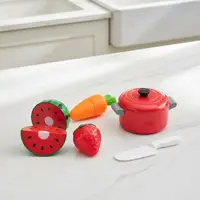 Cutting Play Food Toy Set Kitchen Pretend Play Fruit Vegetable Toy For Kids Educational Learning Food Toys Fun Toddlers Gifts 6