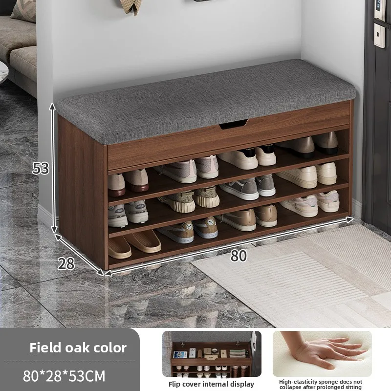 

The shoe stool sat at home, the soft bag shoe stool is long, the shoe stool is dustproof, and the small shoe cabinet is stored.