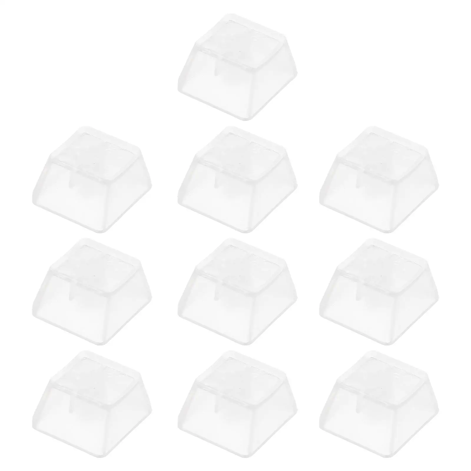 10PCS Transparent Keycap Keyboard Accessory R4 White Plastic Button Covers Mechanical Computer Key Mouse Accessories