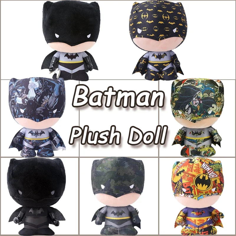 7-10inch Original Batman DC Comics Justice League Plush Toy Cartoon Movie Anime Figures Plushies Stuffed Doll Toys For Kids Gift