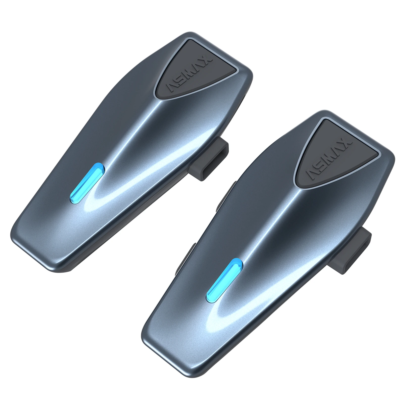 ASMAX Blauw S1 Motorintercom Helm Mesh Groepscommunicatie, Spraakbesturing Bluetooth-headset voor sneeuwscooter, ski en ATV - afbeelding 2