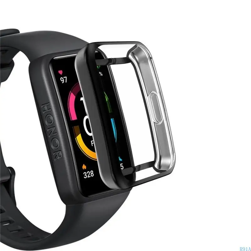 R91A для полосы 7 Watch For Case Soft TPU защитная крышка для Band 7 полного экрана.