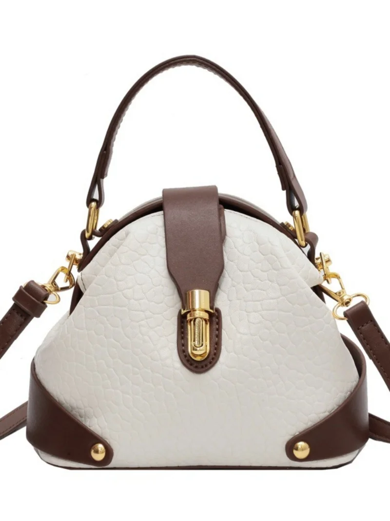 

New Vintage Shoulder Bag Luxury Leather Metal Buckle Messenger Bag Classic Casual​ Crossbody Bag Ladies