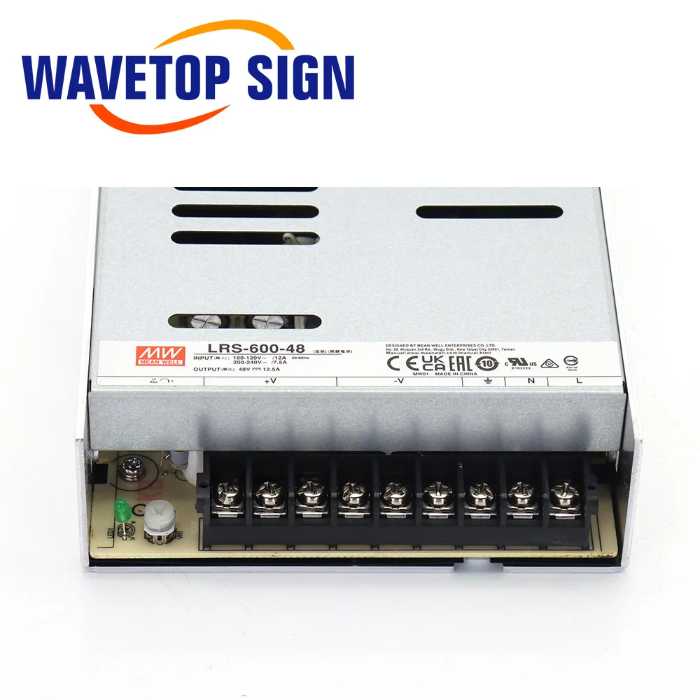 WaveTopSign, импульсный источник питания, 5 В, 12 В, 24 В, 36 В, 48 В постоянного тока для гравировального станка с ЧПУ