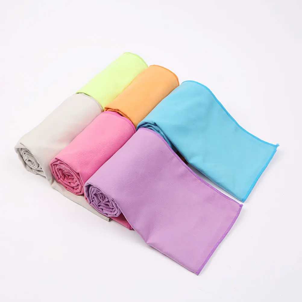 Antibacterial Quick Dry Towel Microfiber Super Absorbent Soft Skin Friendly for Travel Fitness Yoga Camping Swimming Rose Red