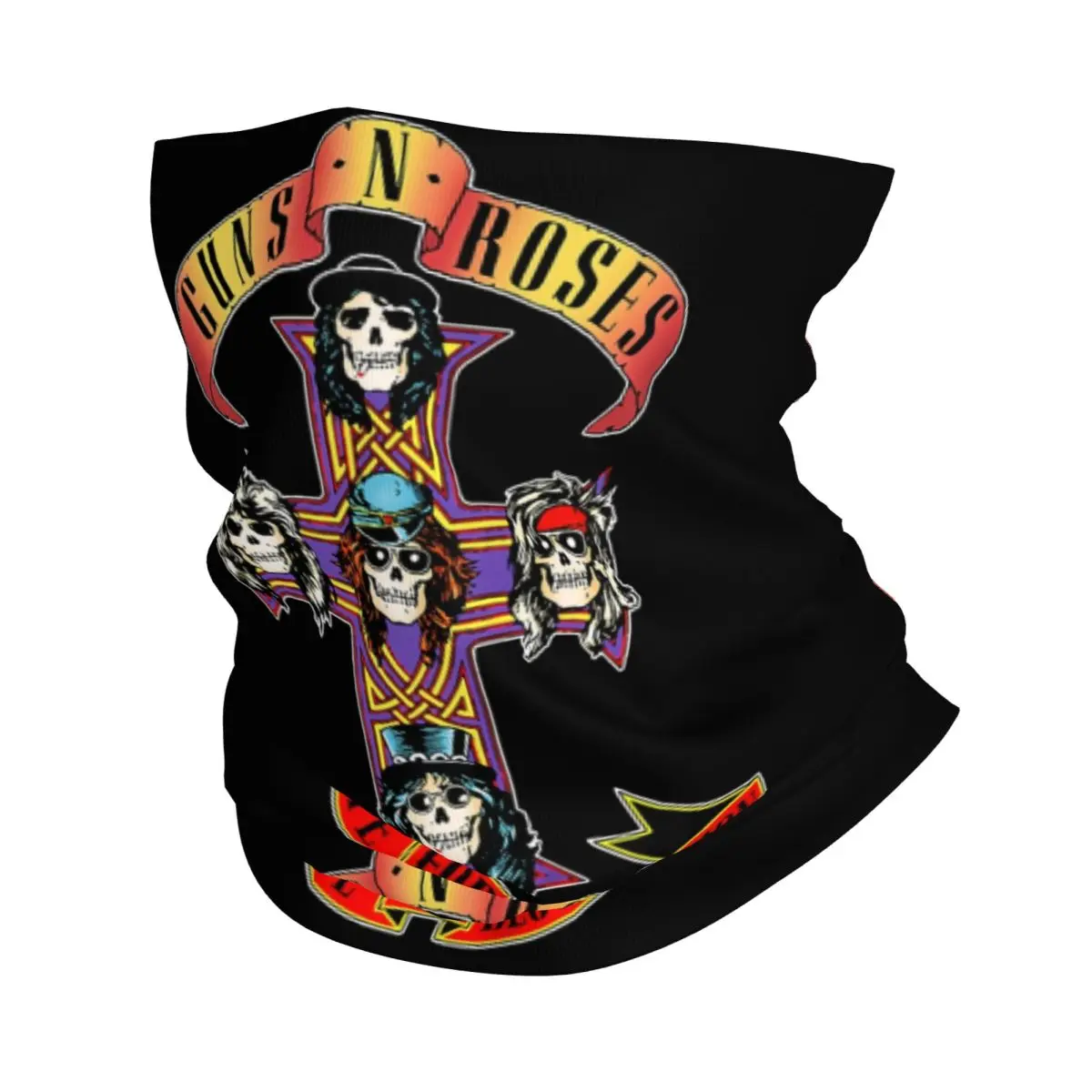 Heavy Metal Rock Music Band Guns N Rose invierno diadema calentador de cuello hombres mujeres esquí caza tubo bufanda cara Bandana polaina