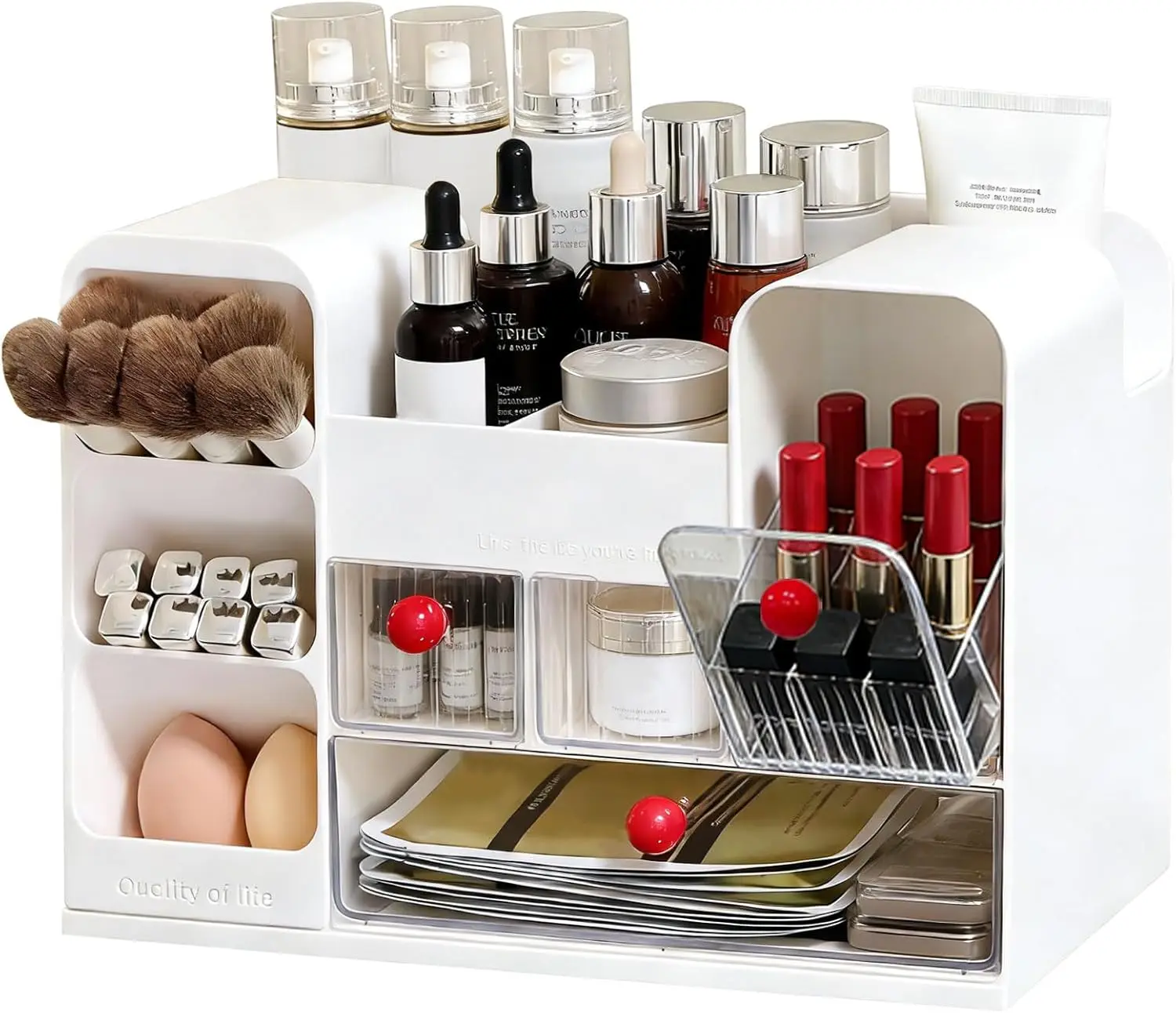 

2026 New Cosmetic Storage Box, Large Desktop Storage Display Box, Suitable for Cosmetics and Skincare Products, Multi-Drawer